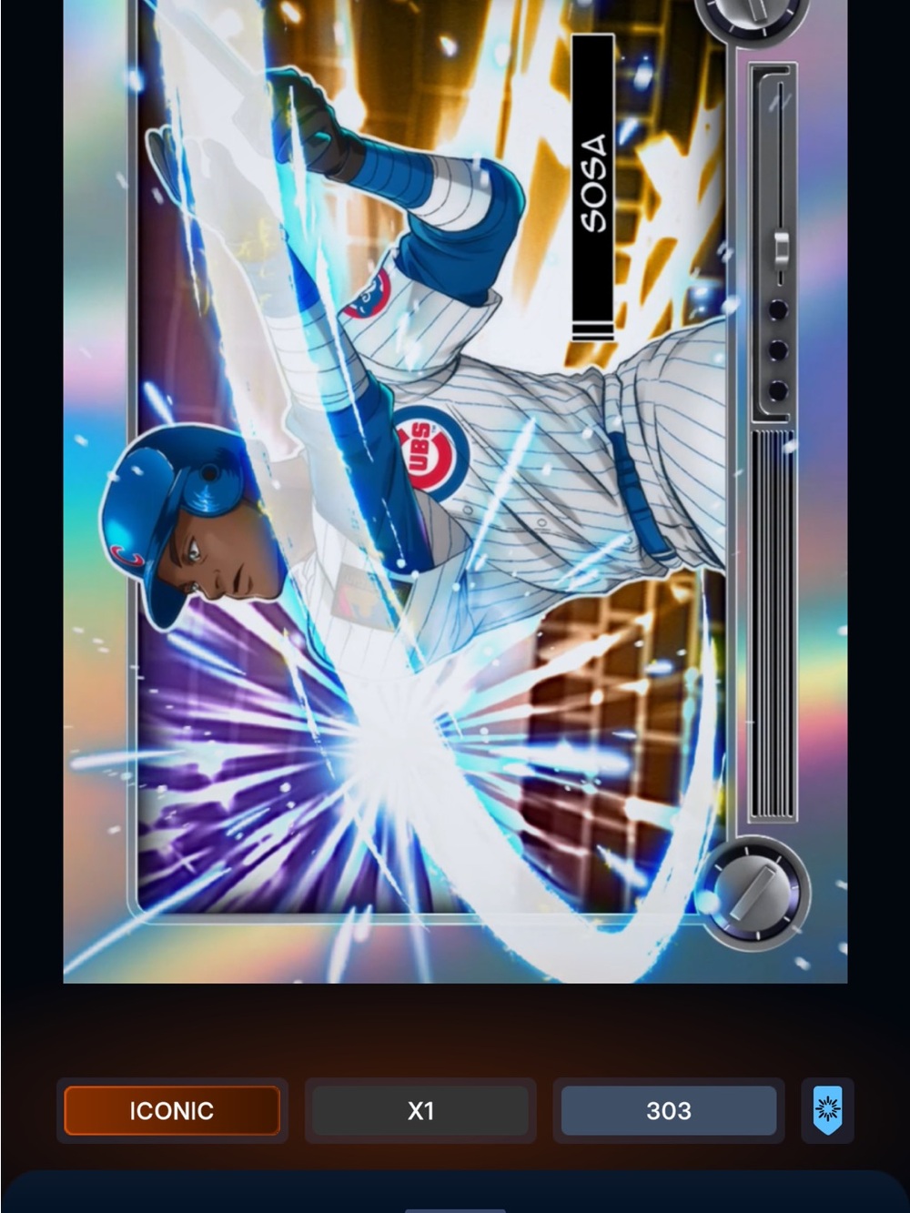Topps Sammy Sosa Anime card bunt app *digital card *